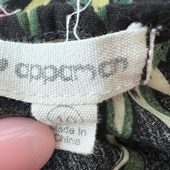 Appaman Kids Girls Black Sleeveless Floral Drawstring Novia Romper Size 10 - Picture 5 of 6